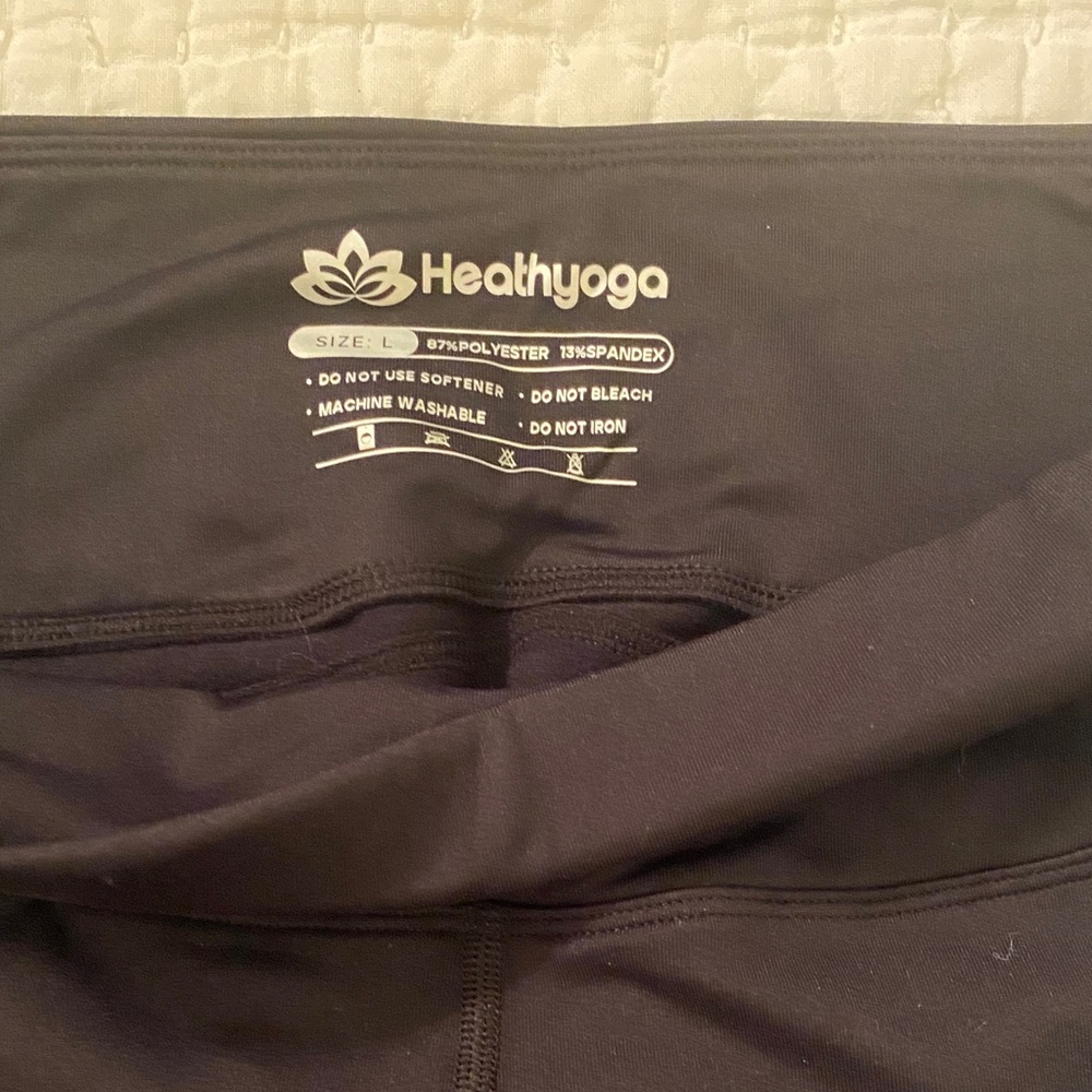 Heathyoga Women's Black Leggings